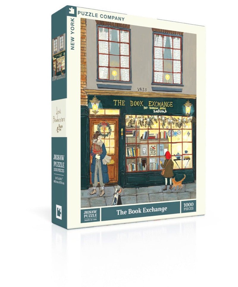 New York Puzzle Company The Book Exchange, 1000 Piece Jigsaw Puzzle