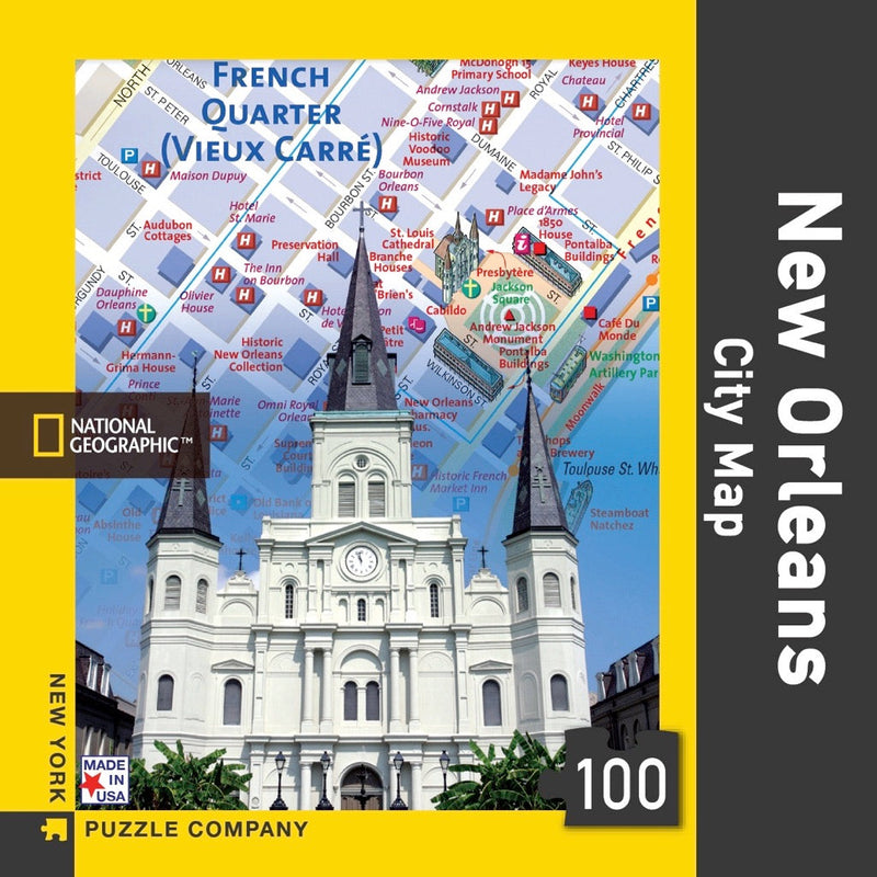 New Orleans City Map Mini Puzzle
