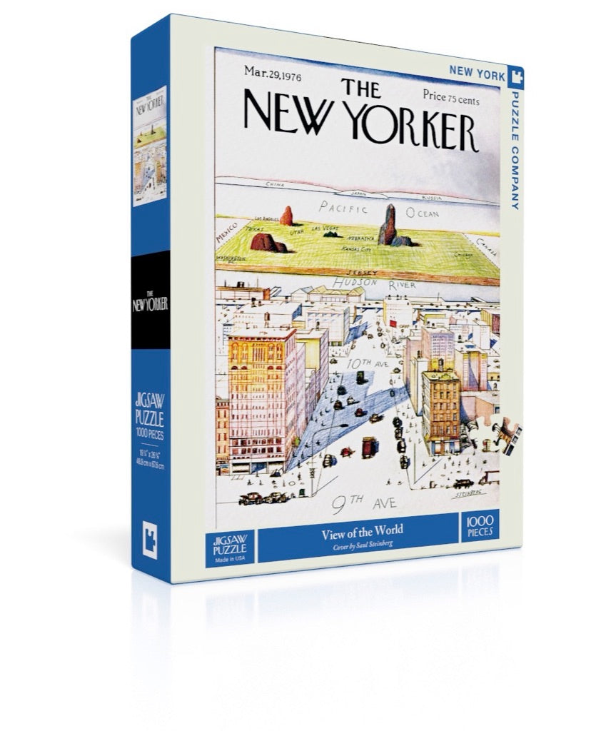 New York Puzzle Company View of the World, 1000 Piece Jigsaw Puzzle ...
