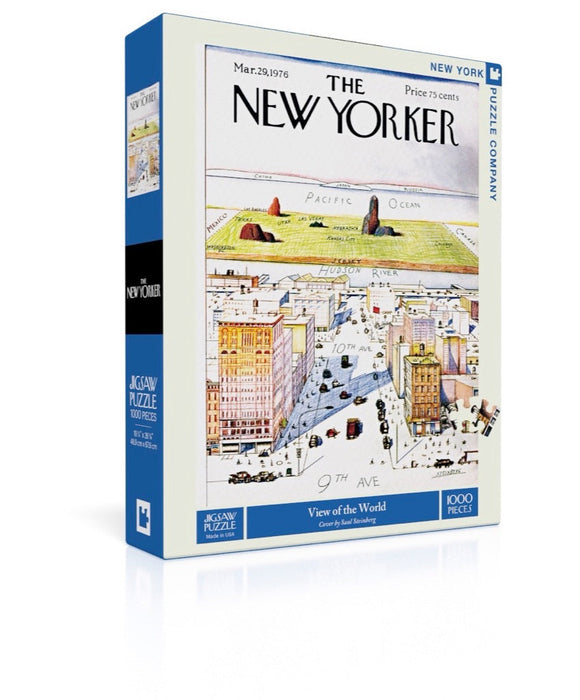 New York Puzzle Company View of the World, 1000 Piece Jigsaw Puzzle