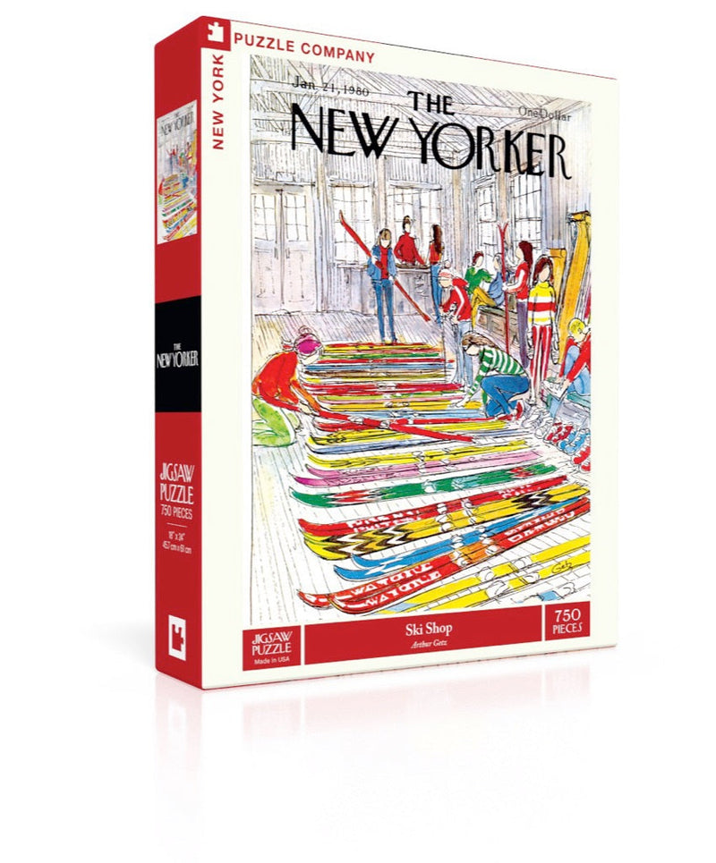 New York Puzzle Company Ski Shop, 750 Piece Jigsaw Puzzle