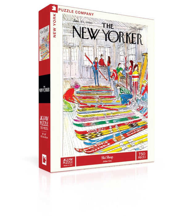 New York Puzzle Company Ski Shop, 750 Piece Jigsaw Puzzle
