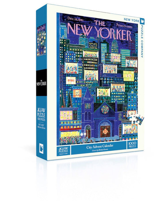 New York Puzzle Company City Advent Calendar, 1000 Piece Jigsaw Puzzle