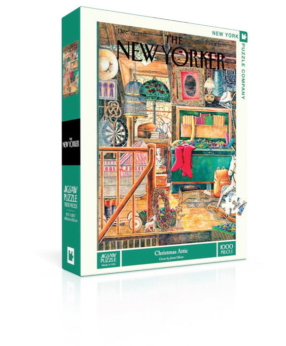 New York Puzzle Company Christmas Attic, 1000 Piece Jigsaw Puzzle