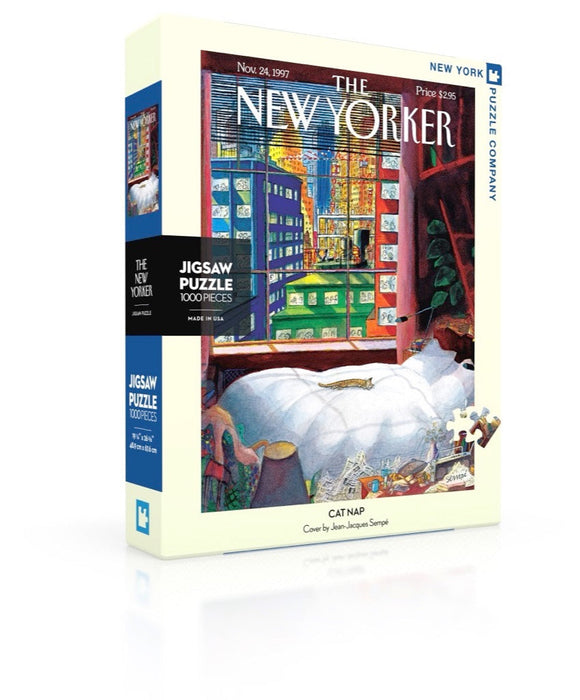 New York Puzzle Company Cat Nap, 1000 Piece Jigsaw Puzzle
