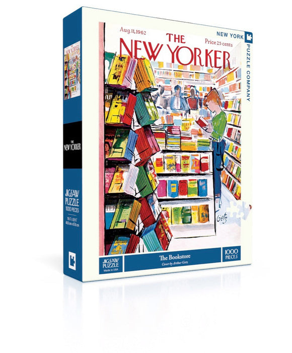New York Puzzle Company The Bookstore, 1000 Piece Jigsaw Puzzle