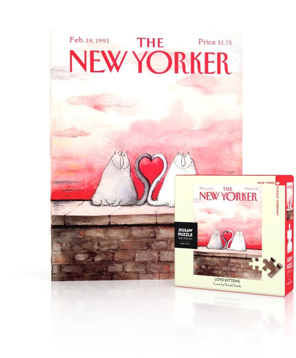 New York Puzzle Company Love Kittens Mini, 100 Piece Jigsaw Puzzle