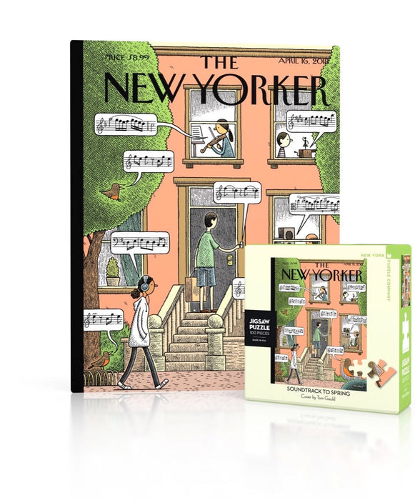 New York Puzzle Company Soundtrack to Spring Mini, 100 Piece Jigsaw Puzzle
