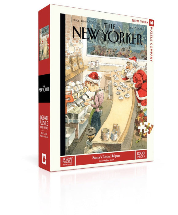 New York Puzzle Company Santa's Little Helpers, 1000 Piece Jigsaw Puzzle