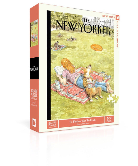 New York Puzzle Company To Fetch or Not To Fetch, 500 Piece Jigsaw Puzzle