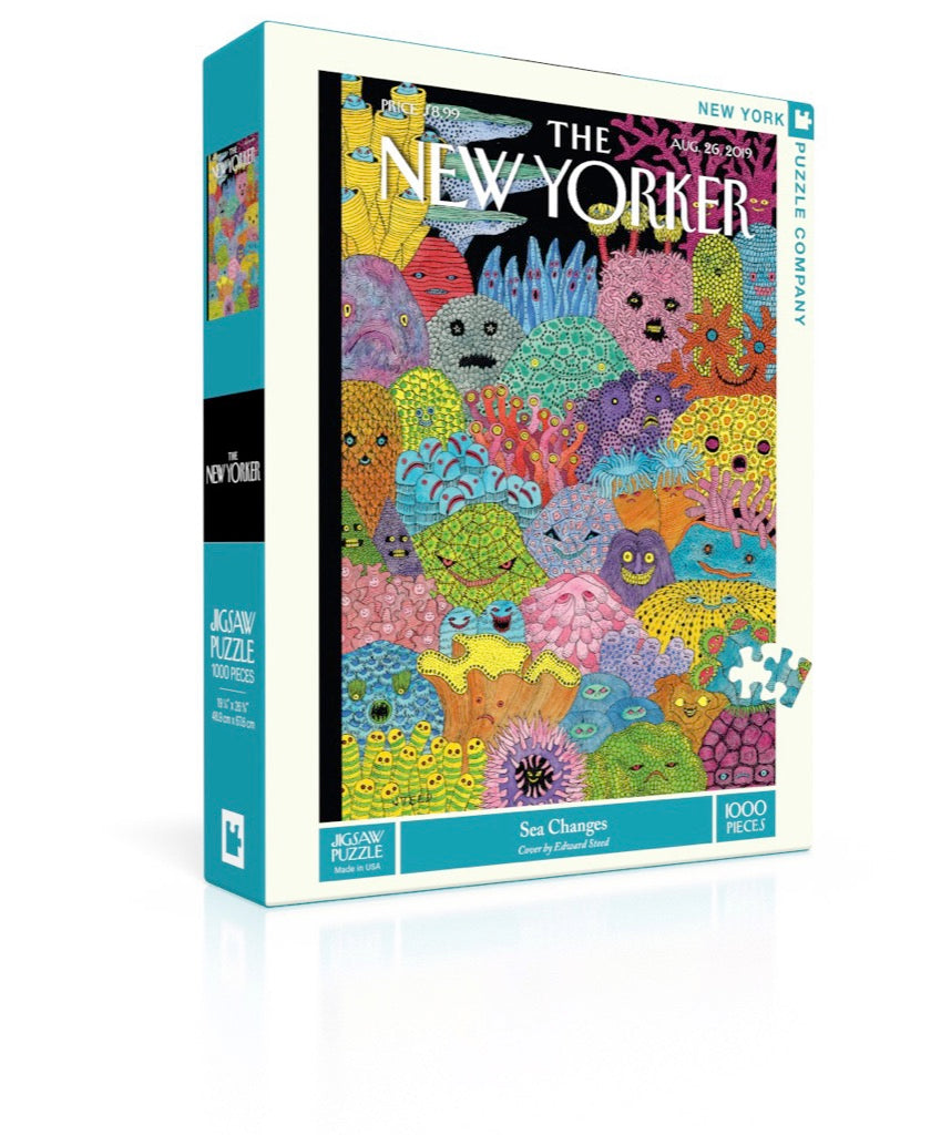 New York Puzzle Company Sea Changes, 1000 Piece Jigsaw Puzzle — White ...