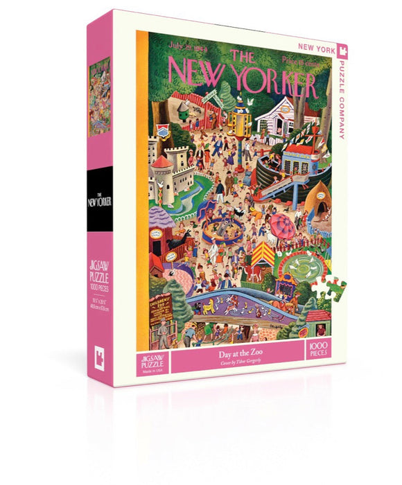 New York Puzzle Company Day at the Zoo, 1000 Piece Jigsaw Puzzle