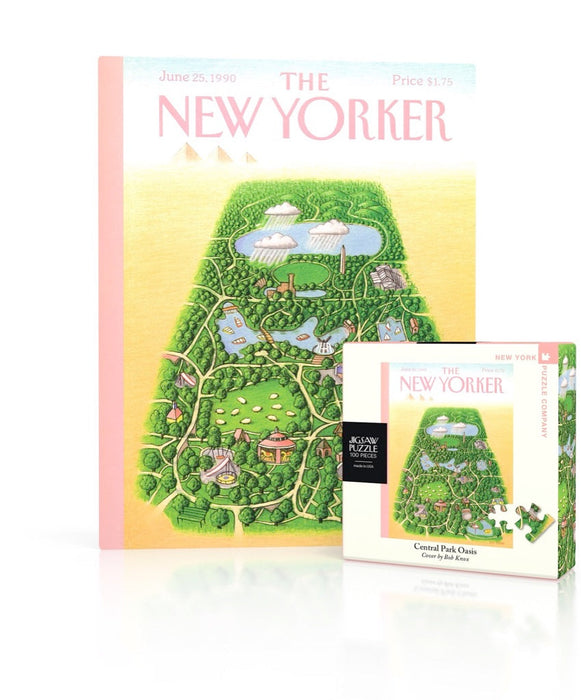 New York Puzzle Company Central Park Oasis Mini, 100 Piece Jigsaw Puzzle
