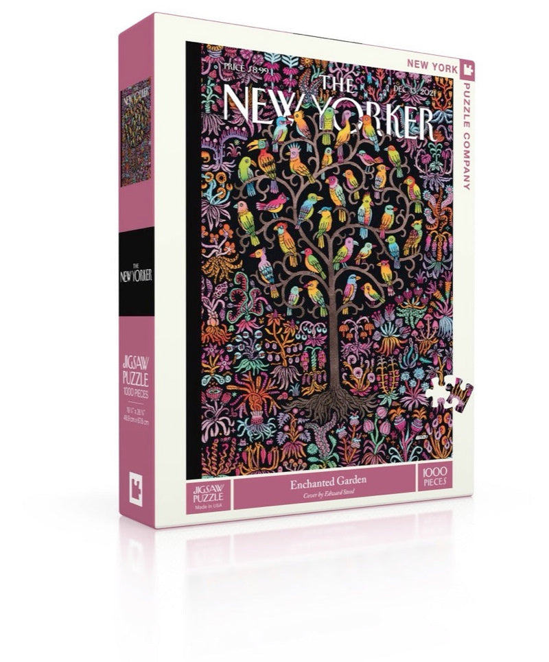 New York Puzzle Company Enchanted Garden, 1000 Piece Jigsaw Puzzle