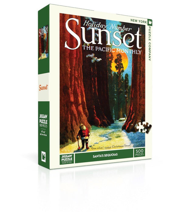 New York Puzzle Company Santa's Sequoias, 500 Piece Jigsaw Puzzle