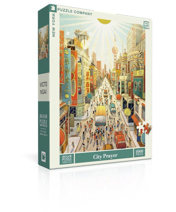 New York Puzzle Company City Prayer, 1000 Piece Jigsaw Puzzle