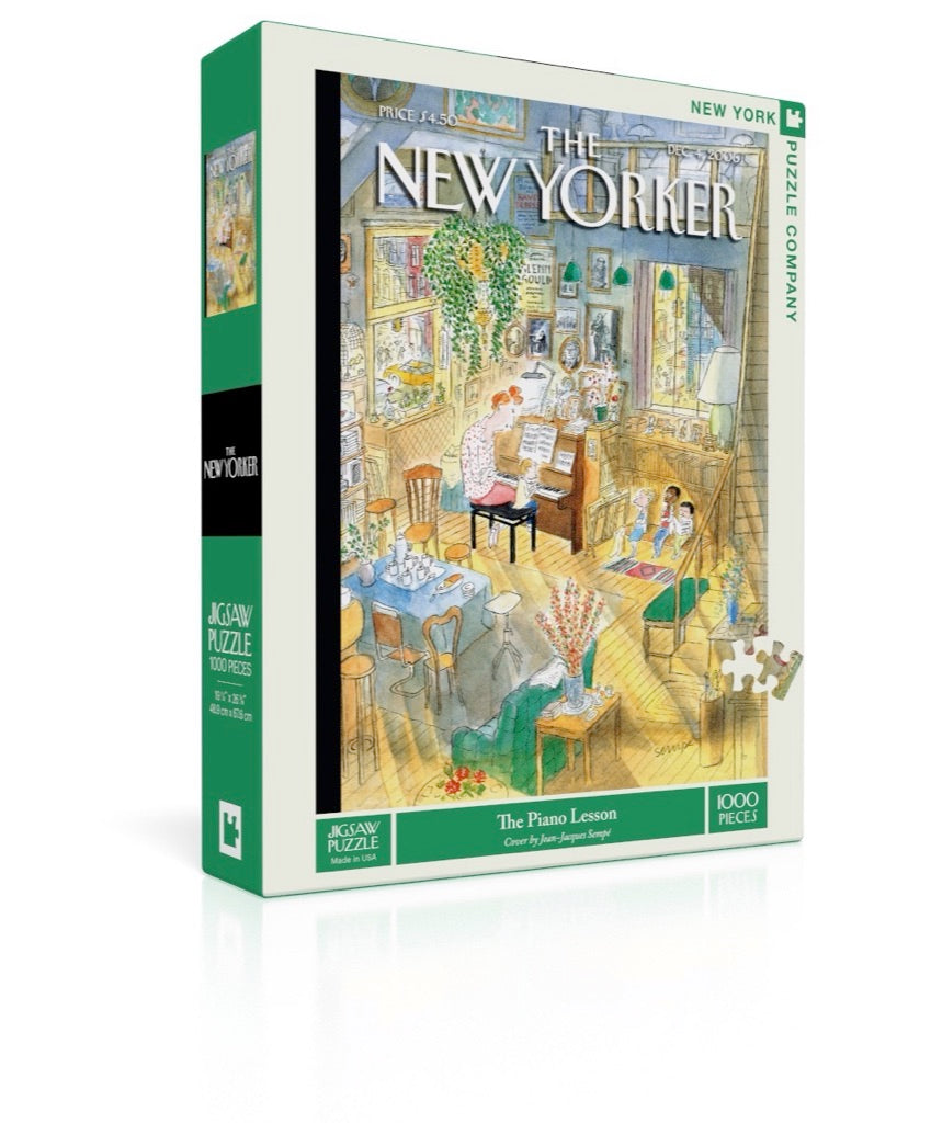 New York Puzzle Company The Piano Lesson, 1000 Piece Jigsaw Puzzle ...