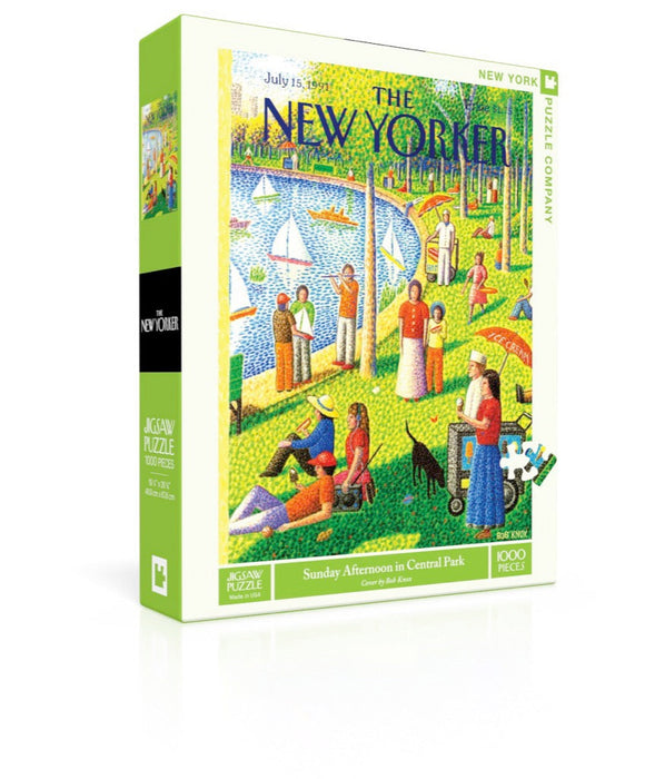 New York Puzzle Company Sunday Afternoon in Central Park, 1000 Piece Jigsaw Puzzle