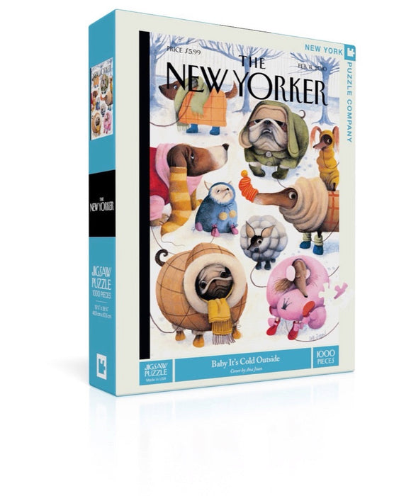 New York Puzzle Company Baby It's Cold Outside, 1000 Piece Jigsaw Puzzle