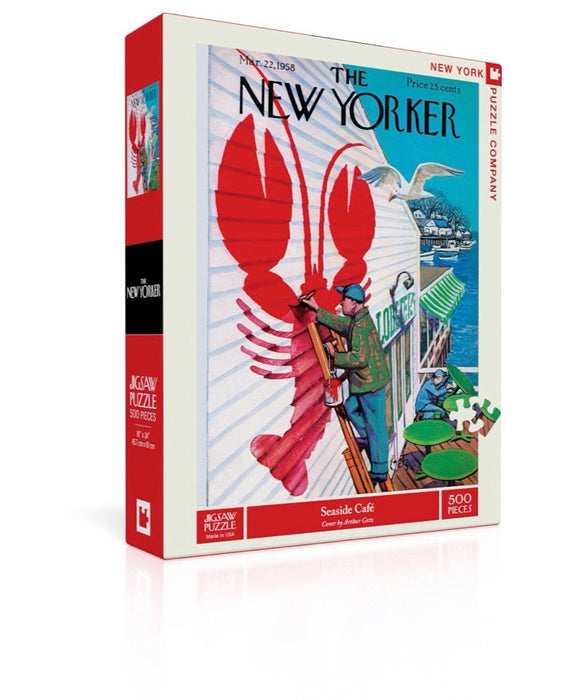 New York Puzzle Company Seaside Cafe, 500 Piece Jigsaw Puzzle