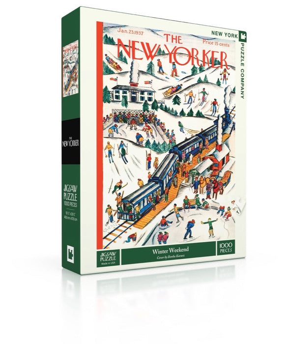 New York Puzzle Company Winter Weekend, 1000 Piece Jigsaw Puzzle