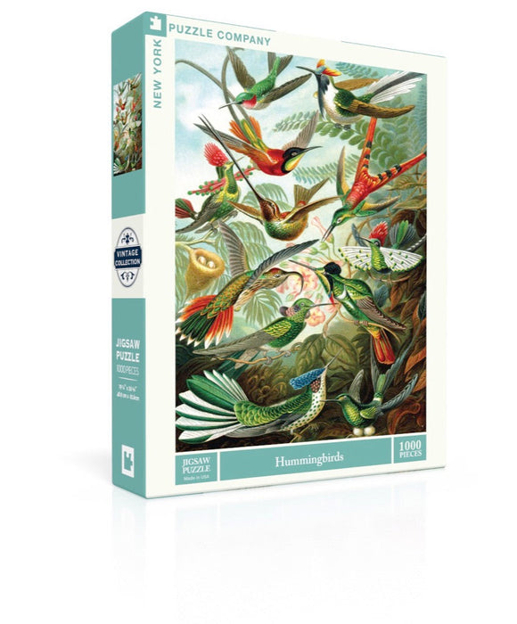 New York Puzzle Company Hummingbirds, 1000 Piece Jigsaw Puzzle