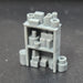 3G Resin Prints B-00011 HO Scale Shop Storage Shelves (Unpainted Resin Pack of 4)