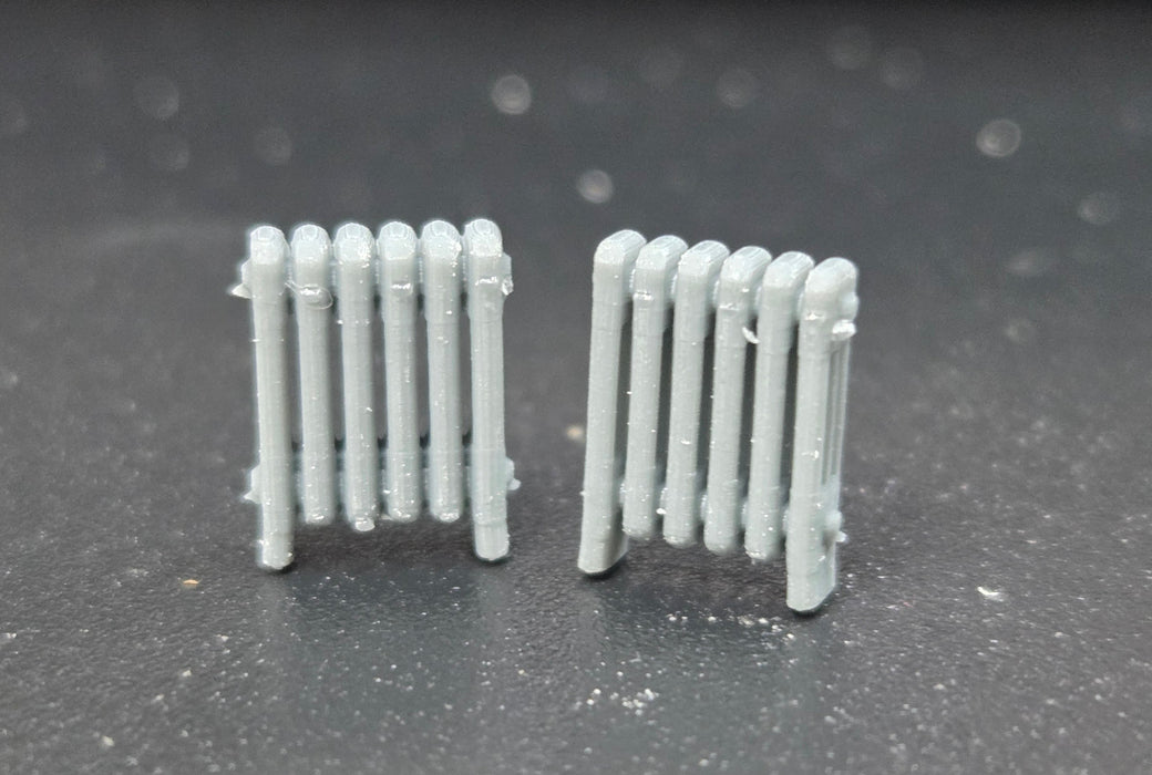 3G Resin Prints B-00032 HO Scale Short Steam Radiators (Unpainted Resin Pack of 8)