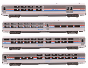 Kato 106-8004-1 N Scale Phase III Amtrak Viewliner II 4 Car Set with Lights
