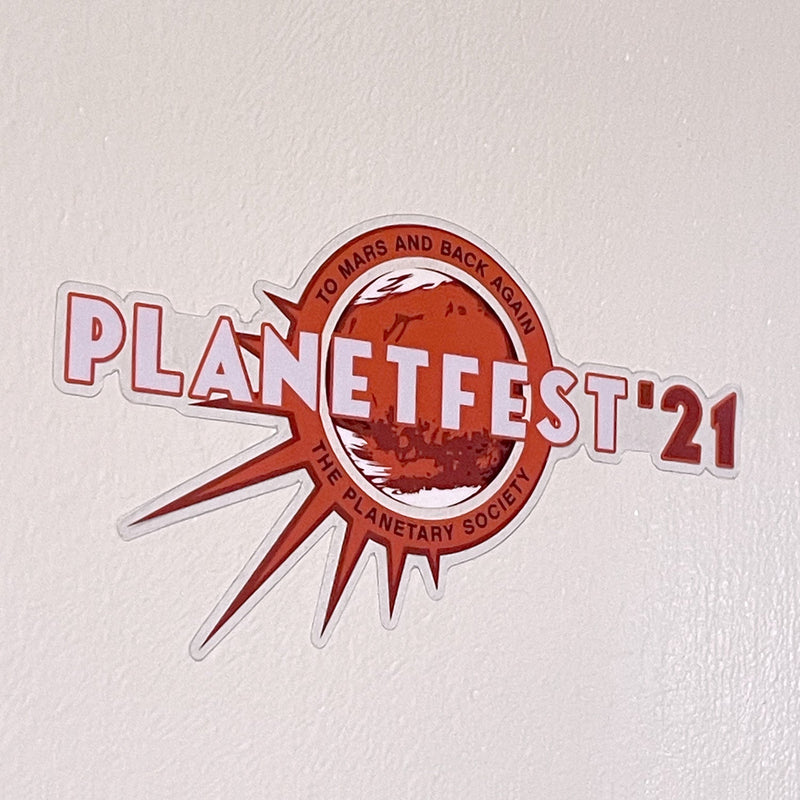 Chop Shop Studio Planetfest '21 Sticker for The Planetary Society