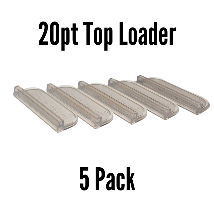 Stand Up Displays Basic Stands - 20pt Top Loader - Clear - 5 Pack
