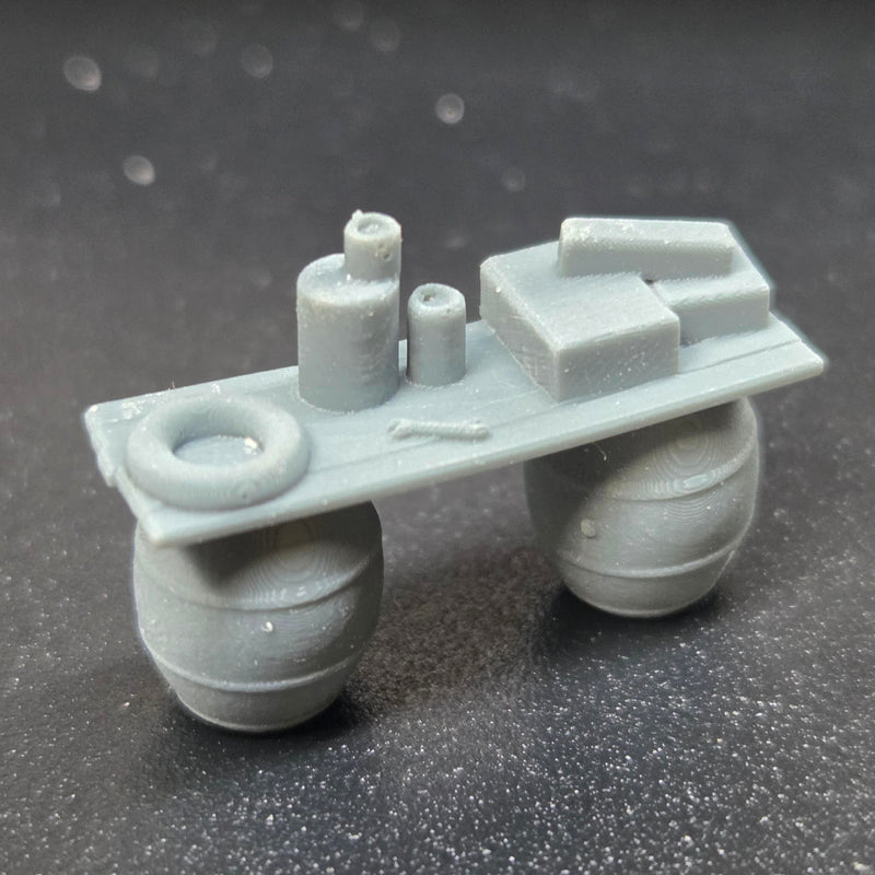 3G Resin Prints B-00012 HO Scale Whiskey Barrel Shop Bench (Unpainted Resin Pack of 2)