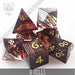 DND DICE 9 Hells Glass Dice Set (Gift Box)