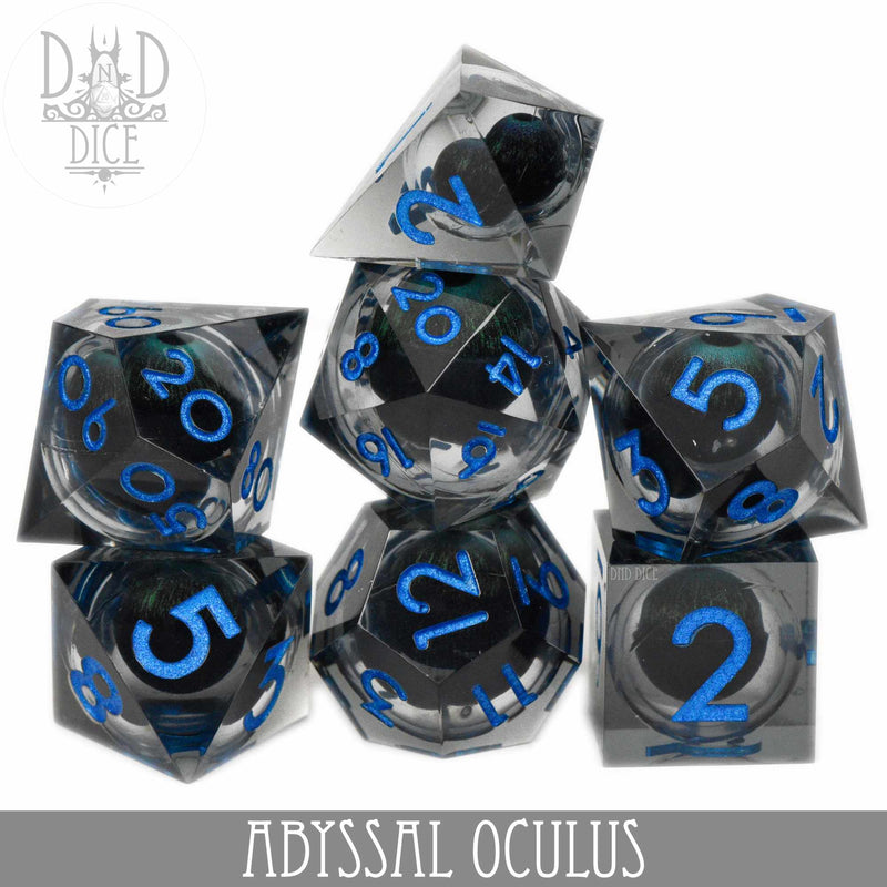 DND DICE Abyssal Oculus Liquid Core Dice Set
