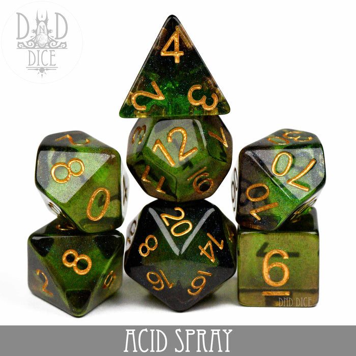 DND DICE Acid Spray Dice Set