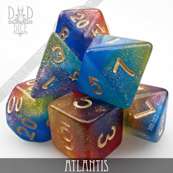 DND DICE Atlantis Dice Set