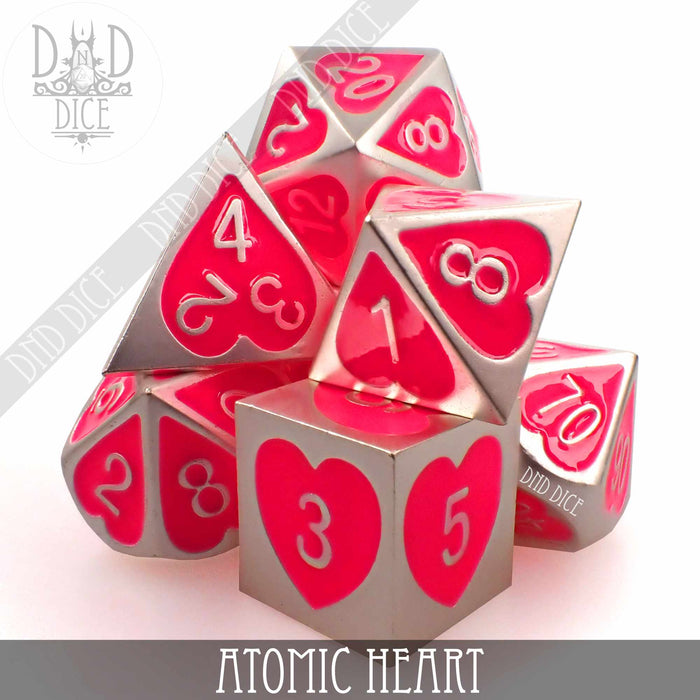 DND DICE Atomic Heart Metal Dice Set