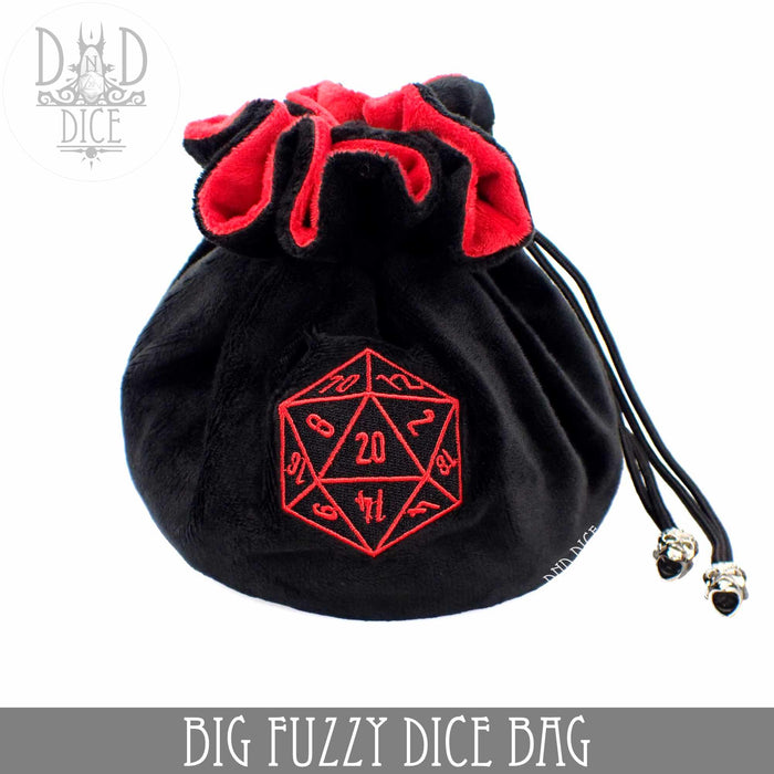 DND DICE Big Fuzzy Dice Bag ( 6 Colors )