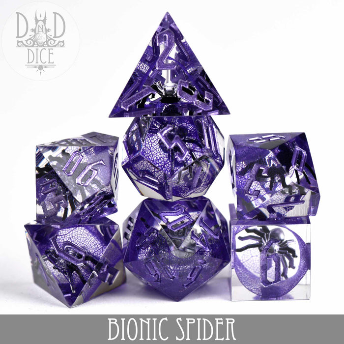 DND DICE Bionic Spider Handmade Dice Set