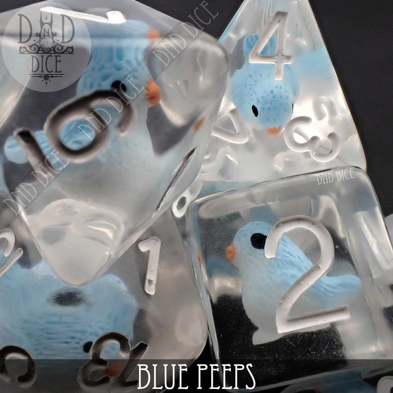 DND DICE Blue Peeps Dice Set