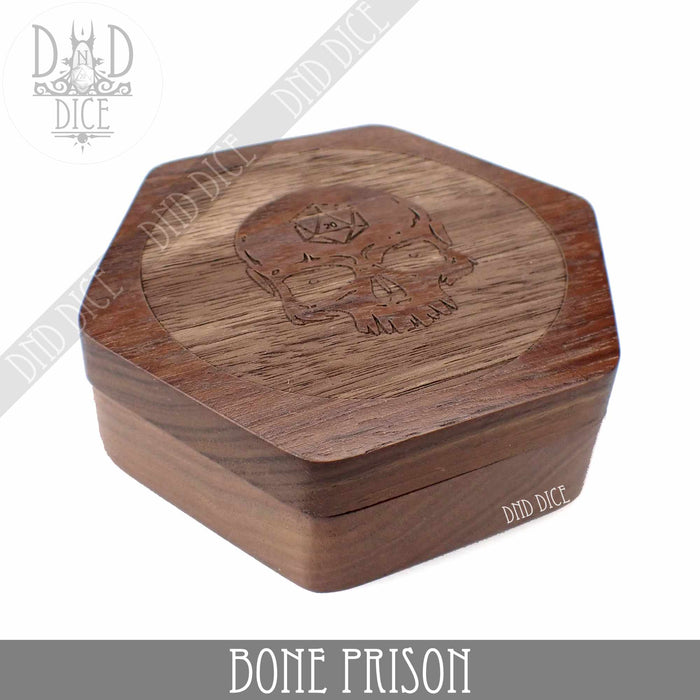 DND DICE Bone Prison Wood Dice Box