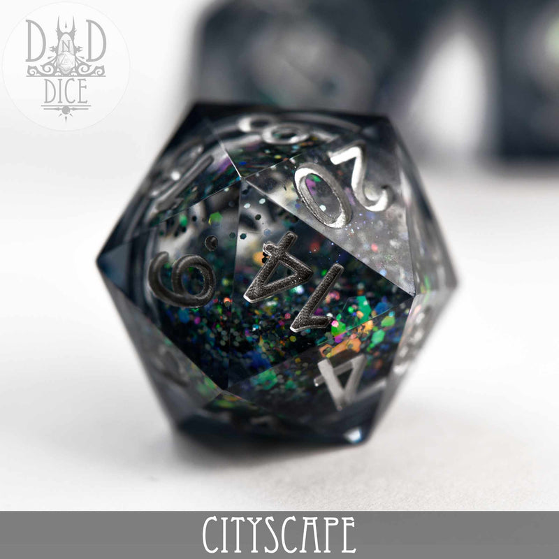 DND DICE Cityscape Liquid Core Dice Set