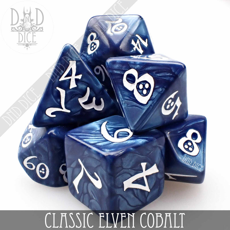 DND DICE Classic Cobalt Dice Set