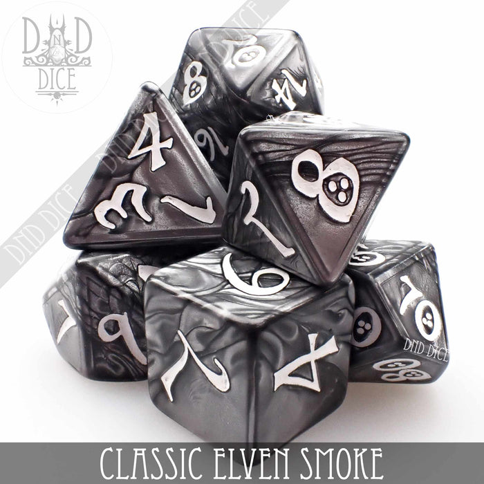 DND DICE Classic Smoke Dice Set