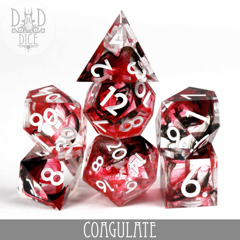 DND DICE Coagulate Handmade Dice Set