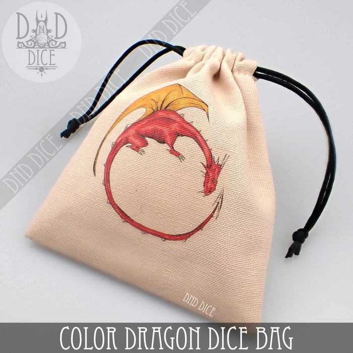 DND DICE Color Dragon Dice Bag