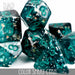 DND DICE Color Spray Cyan Dice Set