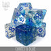 DND DICE Confetti Blue Dice Set