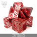 DND DICE Confetti Red Dice Set