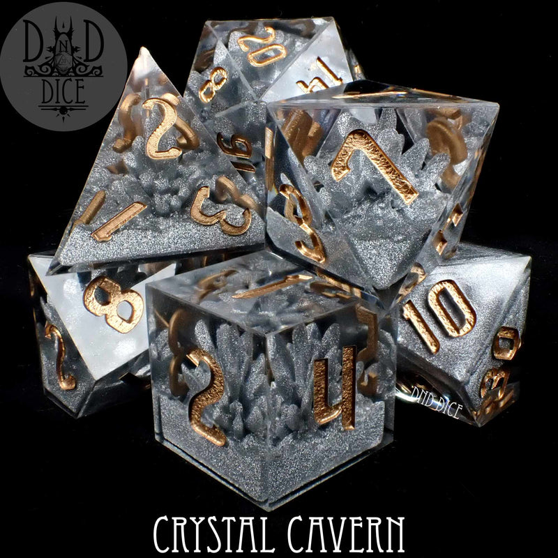 DND DICE Crystal Cavern Handmade Dice Set